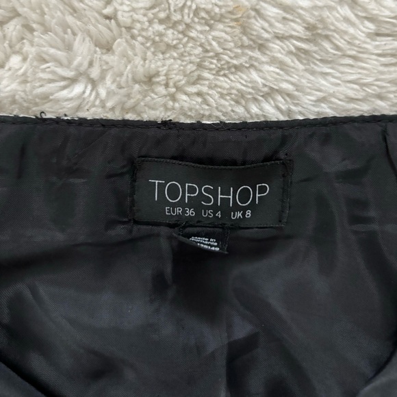 Topshop High Waisted Plaid A line Mini Skirt - Picture 3 of 3